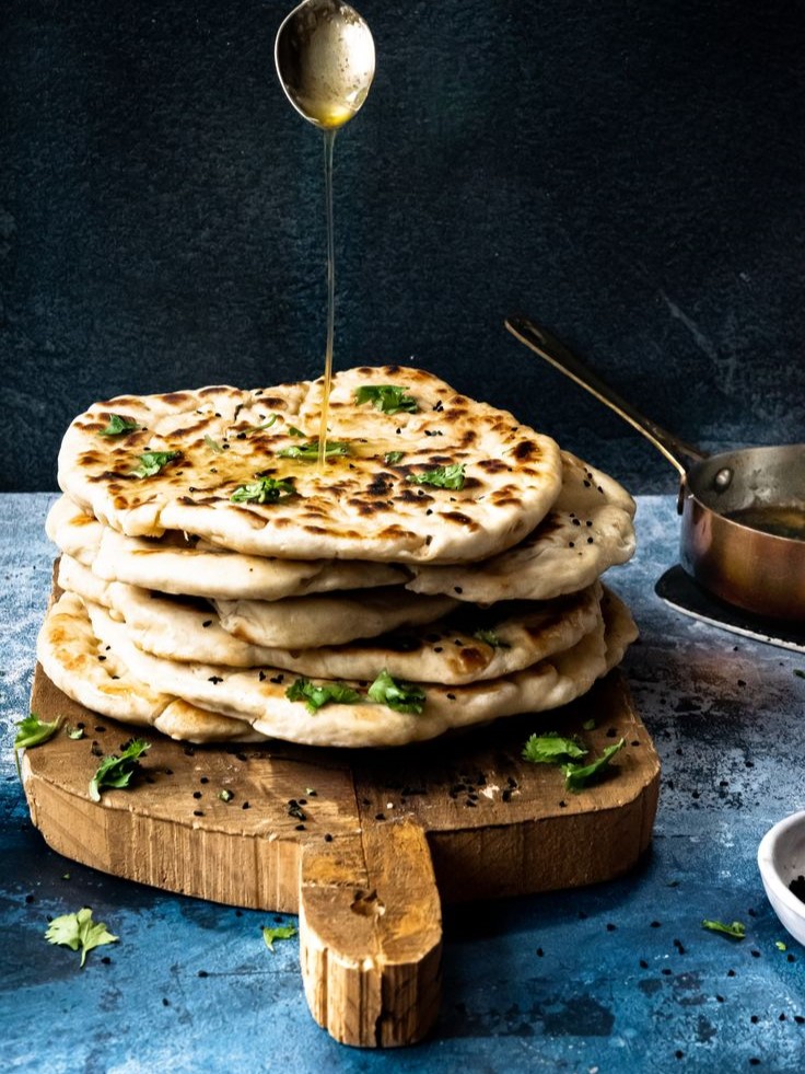 garlic herb naan bread